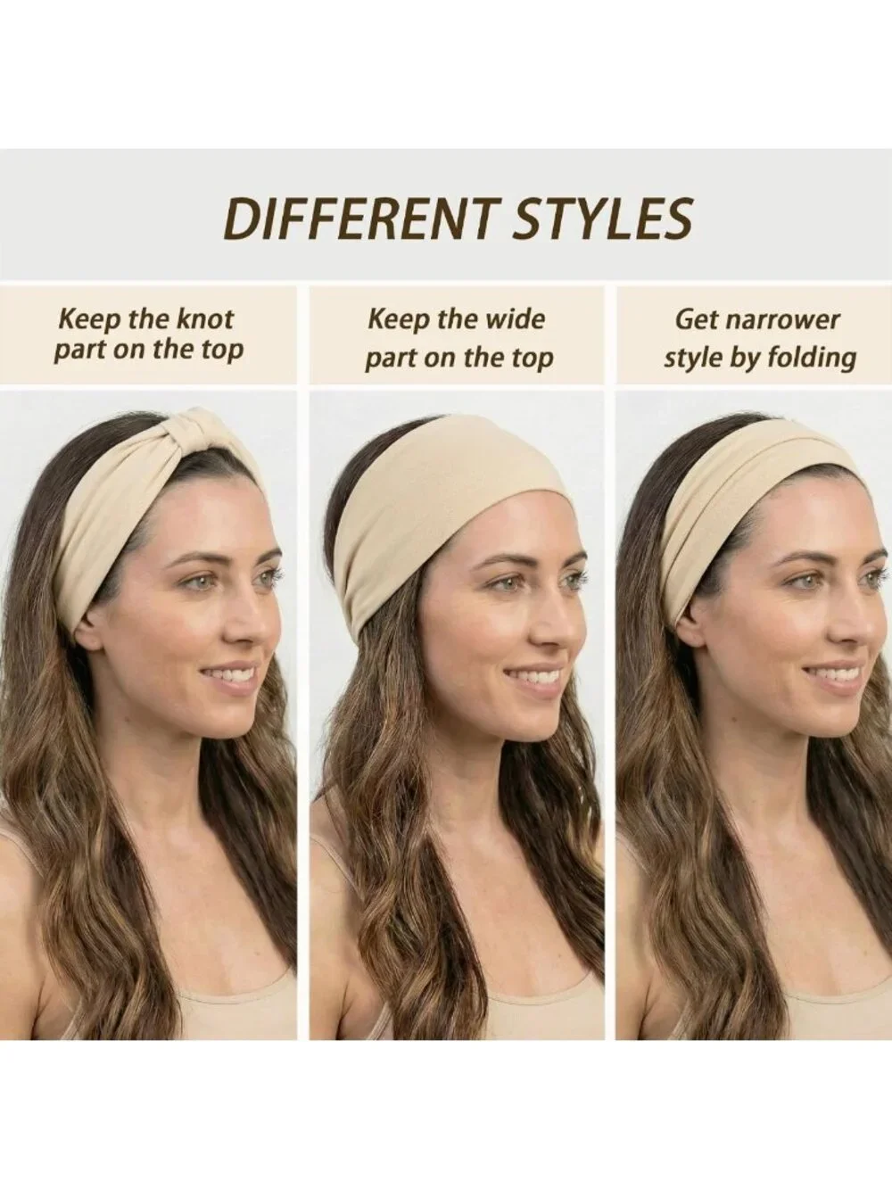 6 Pack Wide Knotted Headbands for Women - Fashionable Hair Accessories Daily Use